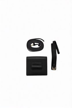 Кошелёк женский на запястье, на пояс из экокожи черный JACQUEMU