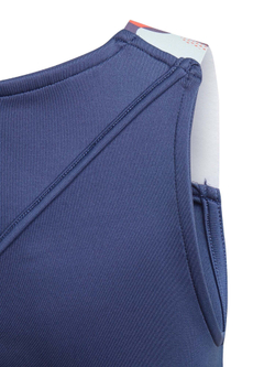 Футболка для девочки теннисная Adidas G Keyhole Tank - tech indigo/shock yellow