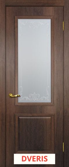 Межкомнатная дверь Верона-1 (Дуб Сан-томе/Сатинат Белый)