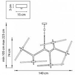 Подвесная люстра Lightstar Struttura 742107