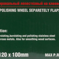 Насадка шлифовальная лепестковая 120х100мм(Grit 100) RockForce##Rock FORCE RF-FD4100S