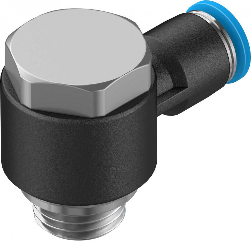QSLV-G1/4-6-100 Угловой штуцер с цанговым зажимом и резьбой