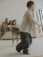 Лонгслив Mjölk в полоску