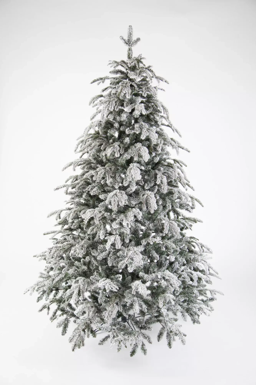 Ель искусственная Стильная заснеженная 155 см., литая хвоя+пвх, Black Box (74467)