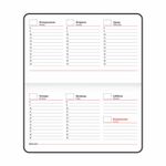 Еженедельник недатированный МАЛЫЙ ФОРМАТ 95х155 мм А6 BRAUBERG "Rainbow", под кожу, 64 л., черный, 114485