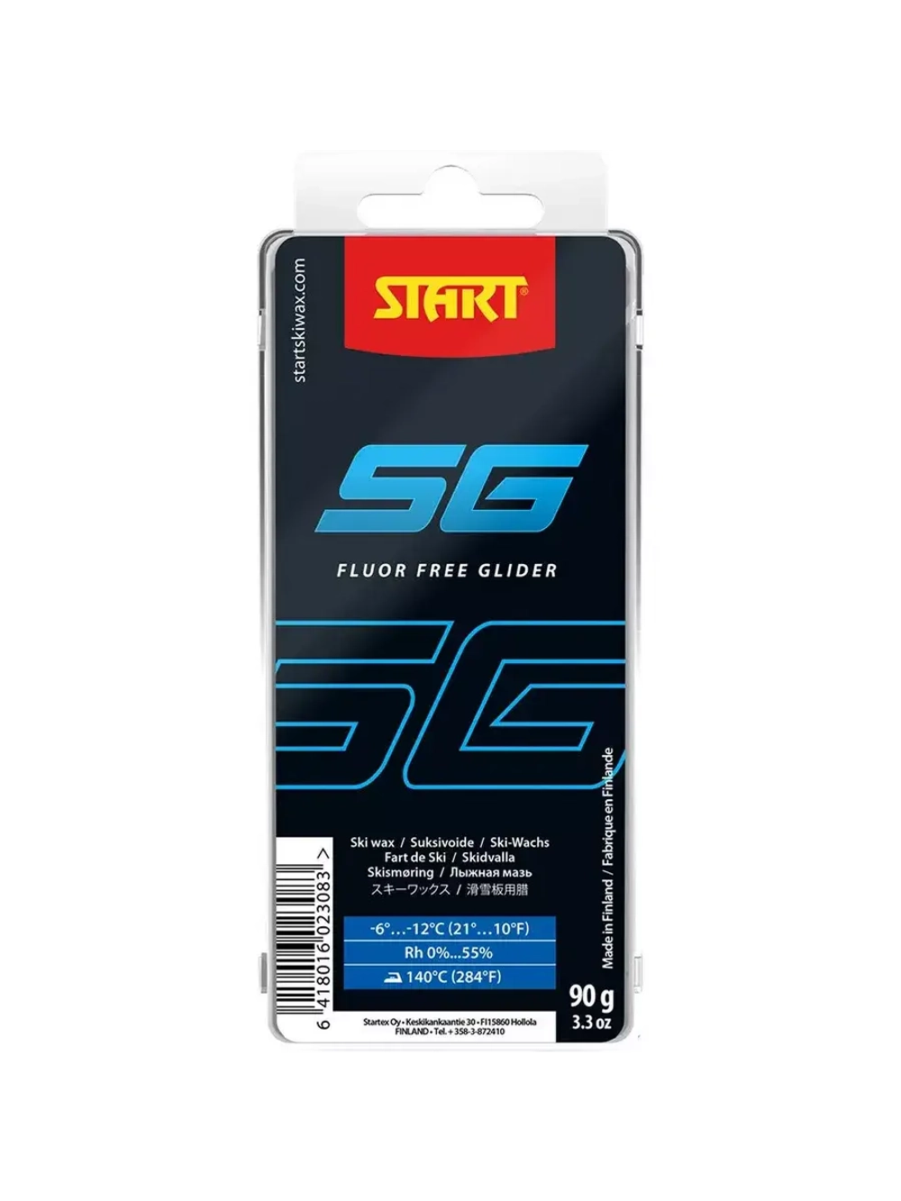 Парафин без фтора SG fluor free glider Blue -6...-12°С, 90 г