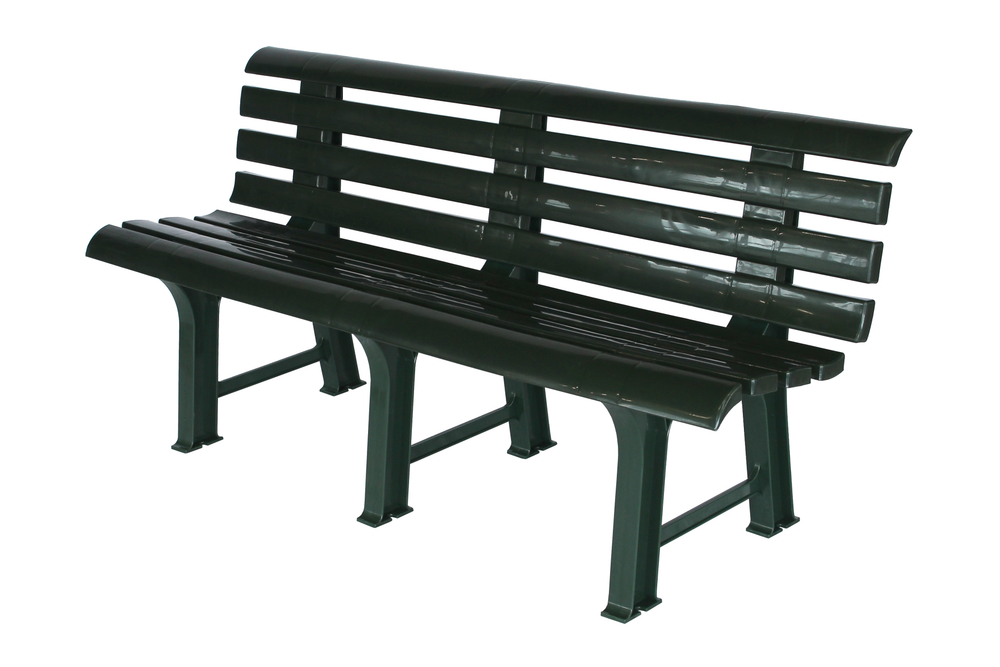 Скамья пластиковая  арт.СКП-МТ008 (темно-зеленая)