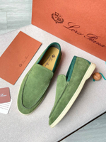 Лоферы Loro Piana зеленые