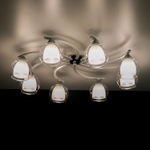 Citilux Кристи CL152180 Люстра потолочная Белая Хром