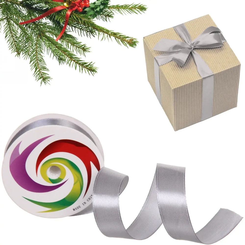 Лента для декорирования «Радуга» 2,0 см, 5 м, Серый