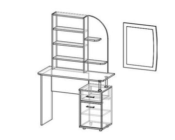 Стол туалетный МЕСА левый