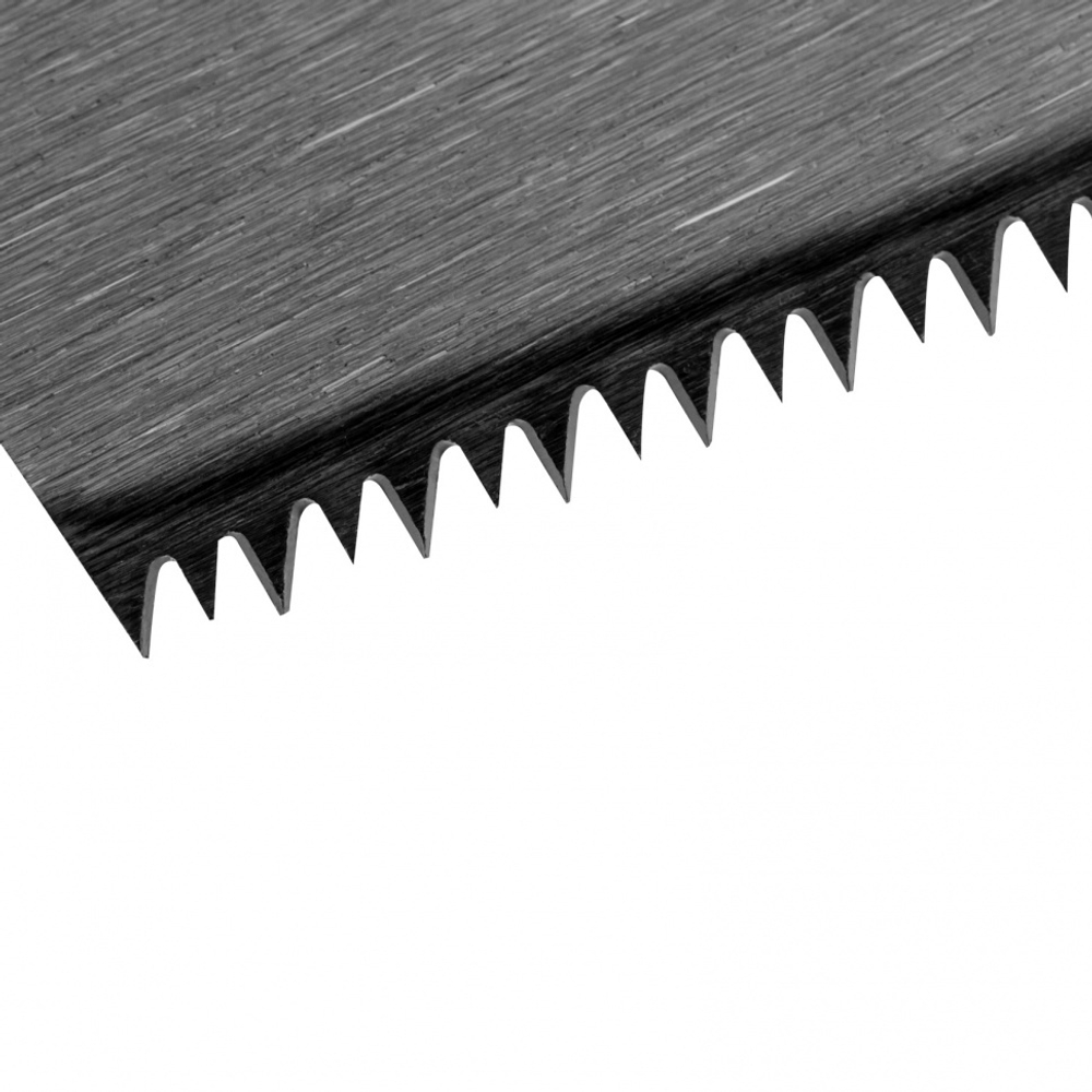 Ножовка по дереву "Зубец", 450 мм, 11 TPI, зуб 2D, калёный зуб, 2-х компонентная рукоятка Сибртех