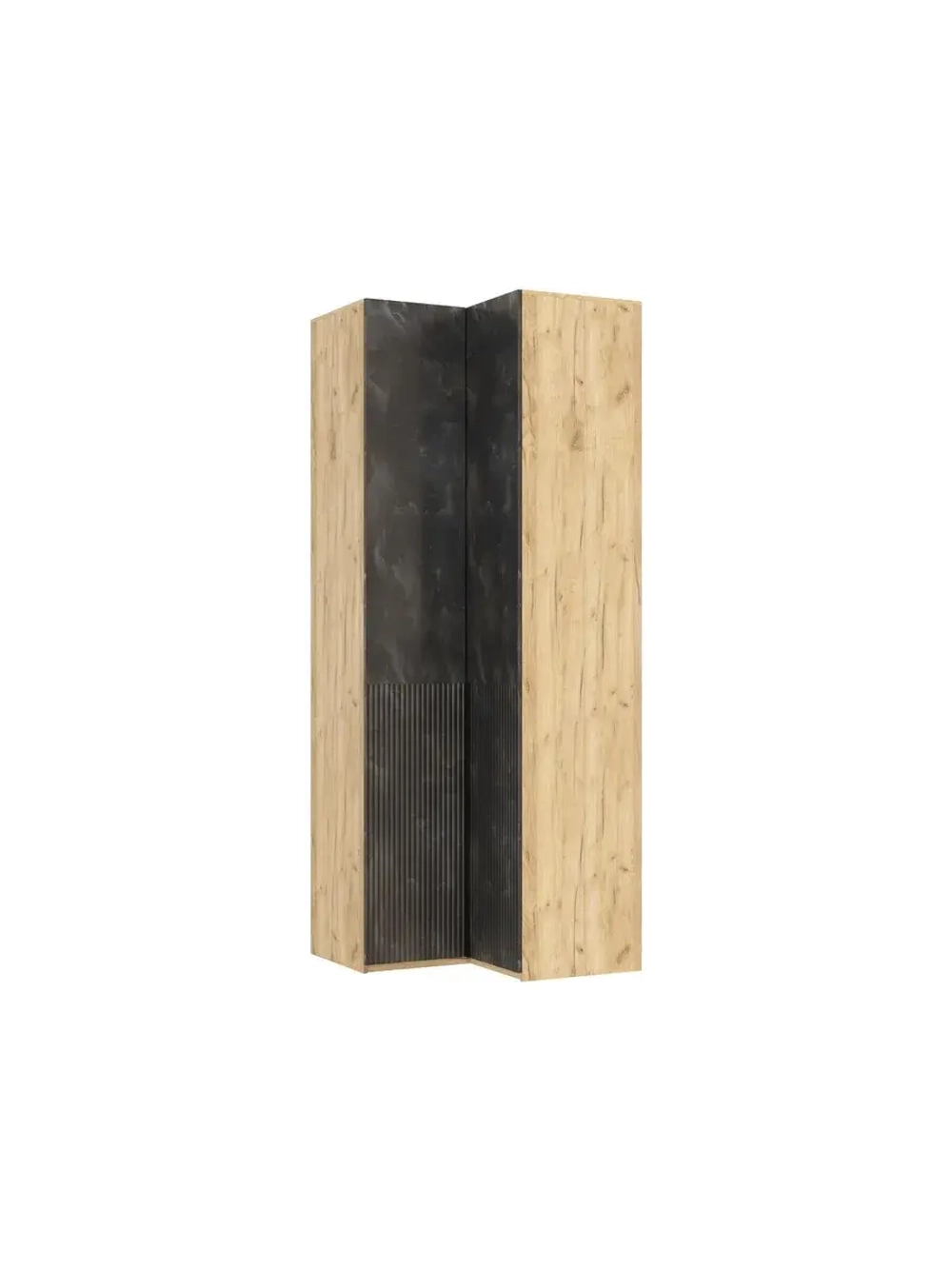 Шкаф для одежды угловой Мальта грей 91х90х240