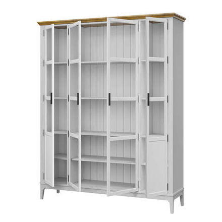 Шкаф для книг «Квадро-С» 422С из массива сосны