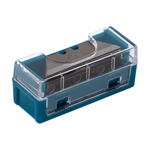 79373 Лезвия МИНИ, 9*28 мм, трапециевидные, пластиковый пенал, 15 шт. Gross