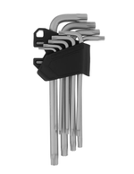 Набор ключей имбусовых Torx-Tempered, TT10-50, CrV, 9 шт., удлиненные Сибртех 123717