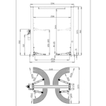 Автоподъемник двухстоечный ROSSVIK V2-4L г/п 4.0т, 220В, электрогидравлический с верхней синхронизац