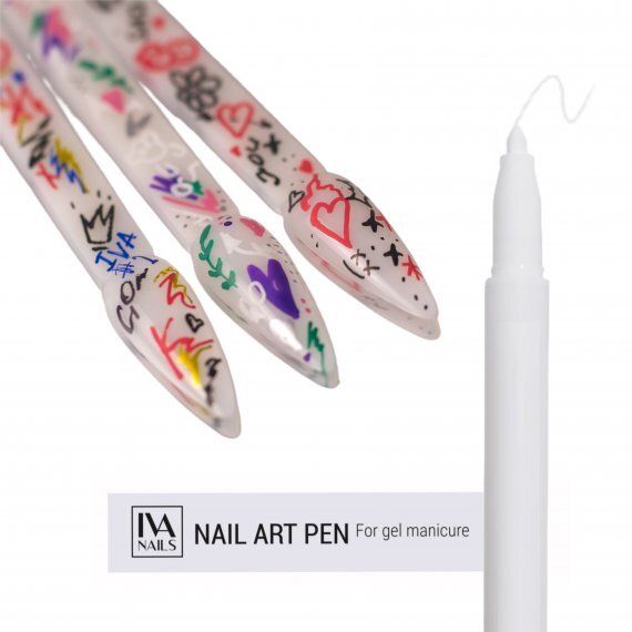 Акриловый фломастер Iva Nails (White) 01