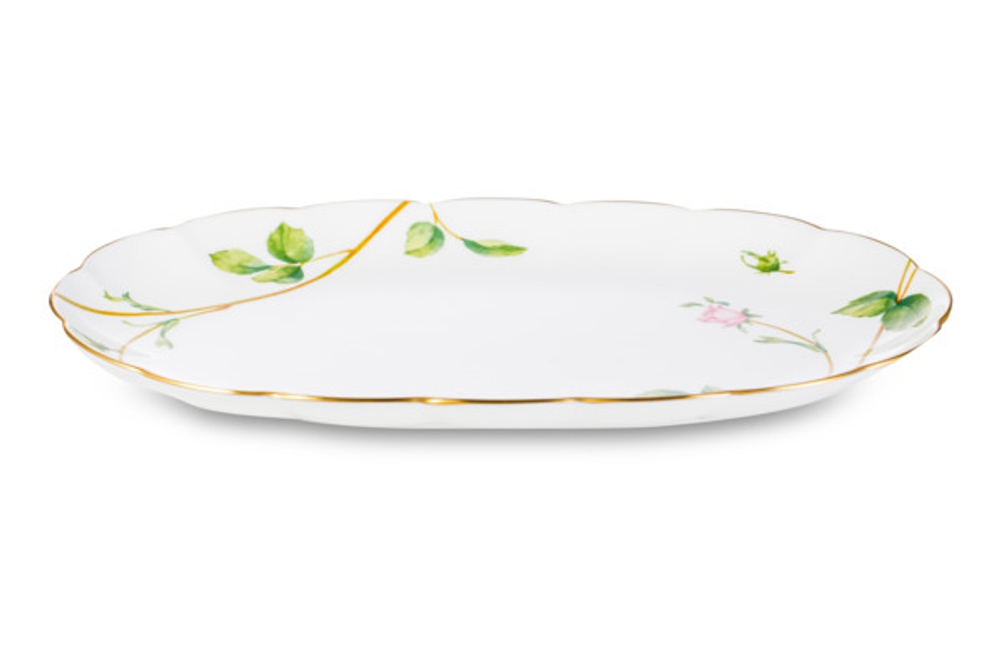 Блюдо овальное 23см Narumi Цветущая роза
