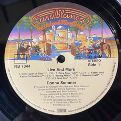 Винтажная виниловая пластинка LP Donna Summer Live And More (Германия 1978)