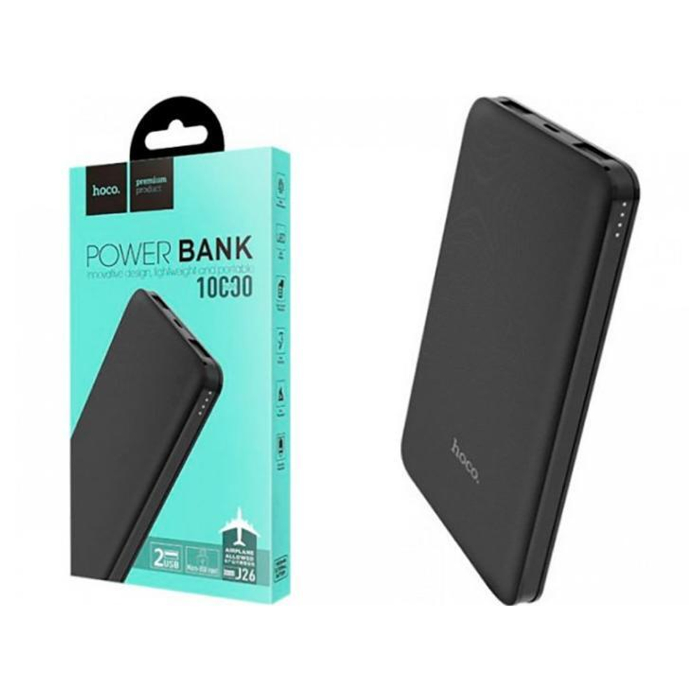 Power Bank 10000mAh, Hoco J26, черный