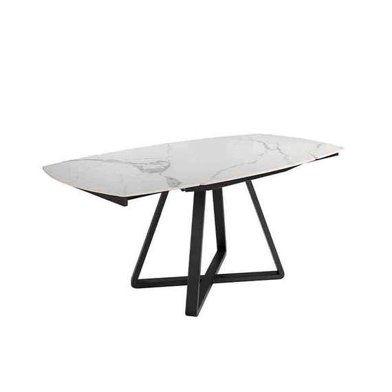 Обеденный стол D2055BB /1096 из керамики и черной стали