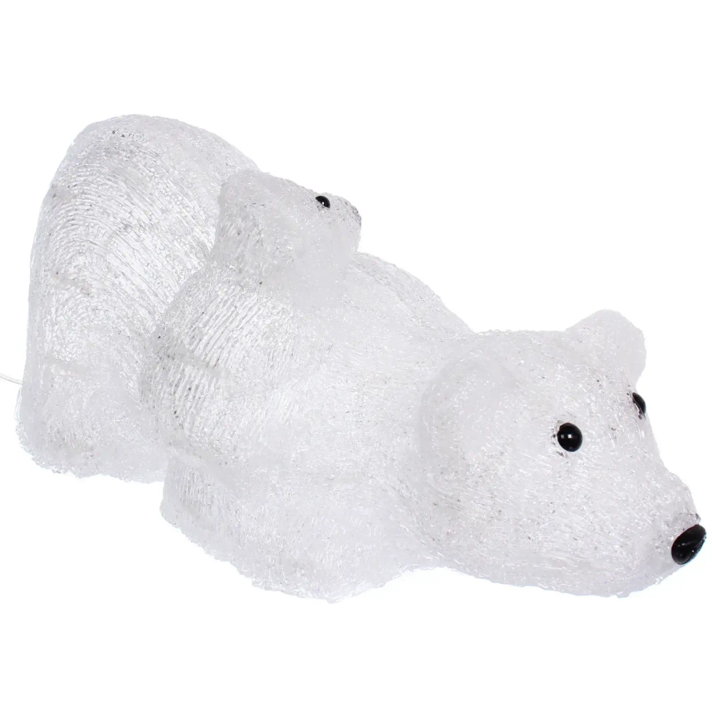 Фигура светодиодная «Медвежья семья» 38*19*19 см, 50 ламп LED, авторежим, 220V, Белый