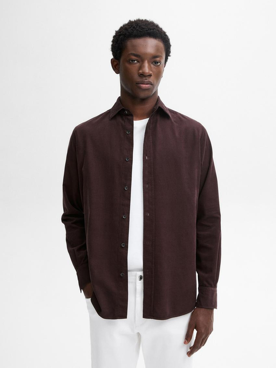 Massimo Dutti Классическая рубашка, бордо