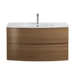 Тумба с раковиной Cezares ELETTRA 100 55527+50195 Rovere tabacco