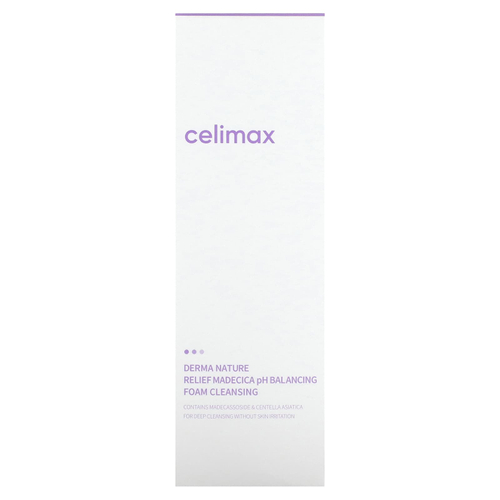 Celimax, Derma Nature Relief Madecica pH балансирующая пенка для умывания, 150 мл (5,07 жидк. унц.)