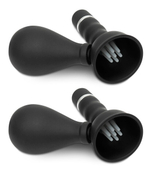 Вибро-помпочки на соски Cordless Vibrating Nipple Suckers (Цвет: черный)