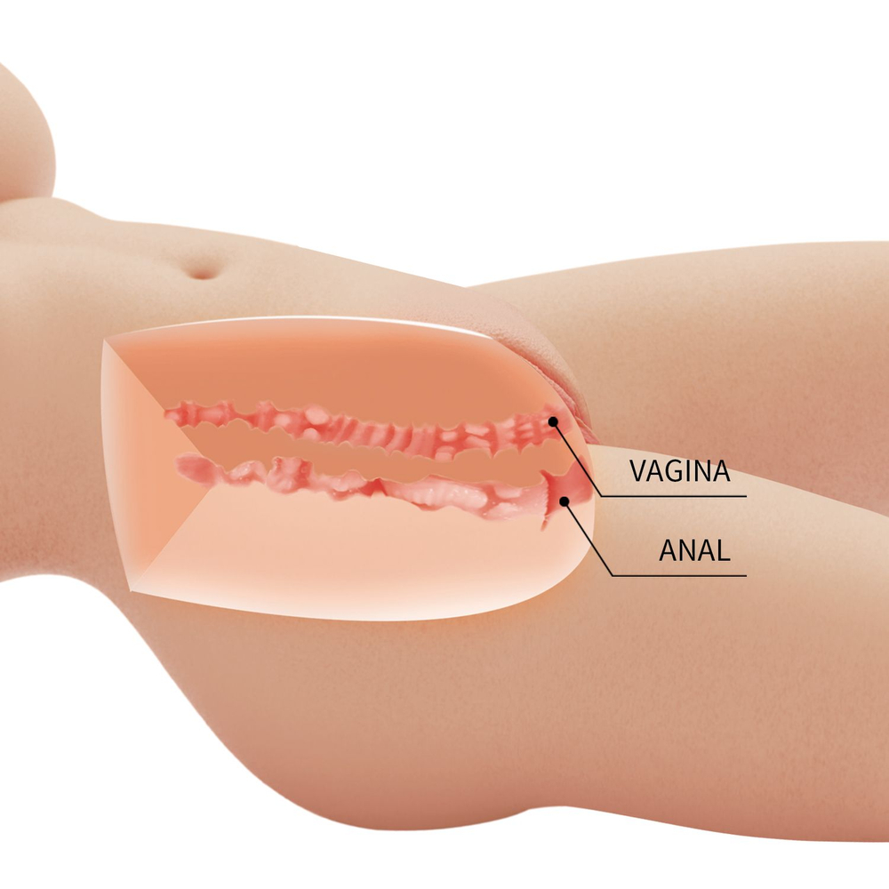 Телесный мастурбатор-торс Tiffany (Цвет: телесный)