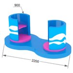 Детская карусель с сиденьями "Чашечки"