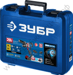 ЗУБР Т7, 20 В, 70 Н·м, 2 АКБ (2 А·ч), бесщеточная ударная дрель-шуруповерт, кейс, Профессионал (DBS-201-22)