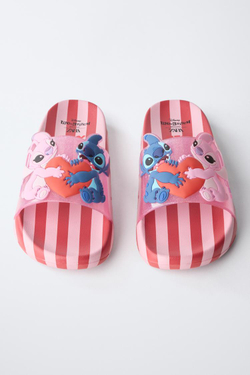 ZARA ШЛЕПАНЦЫ LILO & STITCH © DISNEY, КРАСНЫЙ