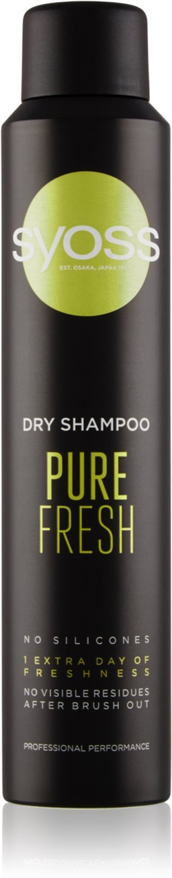 Syoss Pure Fresh - освежающий сухой шампунь без силиконов /   200  ml  / GTIN 9000101231502