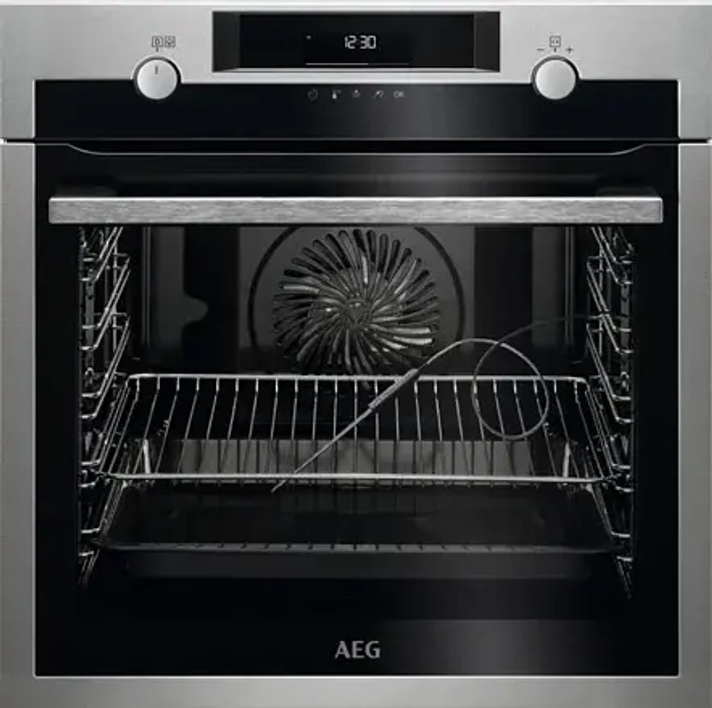 Встраиваемый электрический духовой шкаф AEG BPE558370M нержавеющая сталь