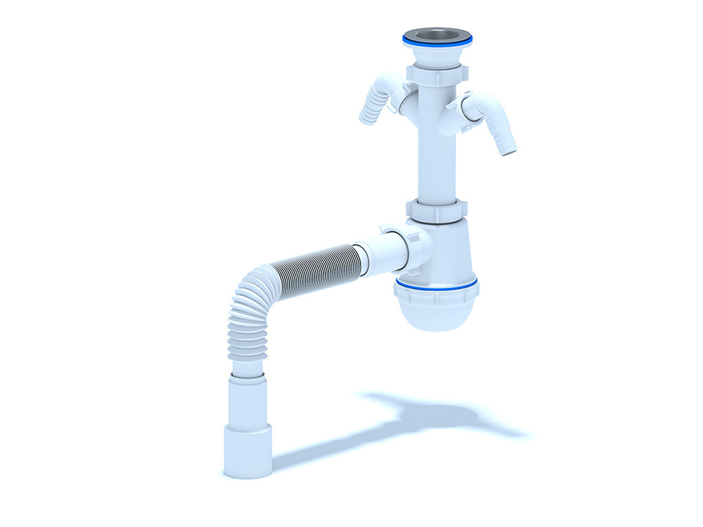 СИФОН АНИ ГРОТ 1 1/2Х40, С 2 ОТВ. СТИР/.М С Г/Т 40Х50 (25 Ш/К) A1110