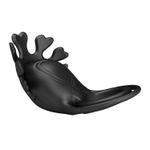 Черное эрекционное кольцо с вибрацией Ruben (Цвет: черный)