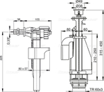 SA08AK 3/8" CHROM	Выпускной комплект с двойной кнопкой