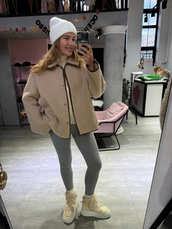 Дубленка Тэдди Элит бежевый