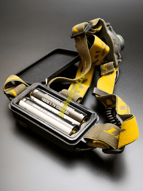 Тактический налобный фонарь зеленый