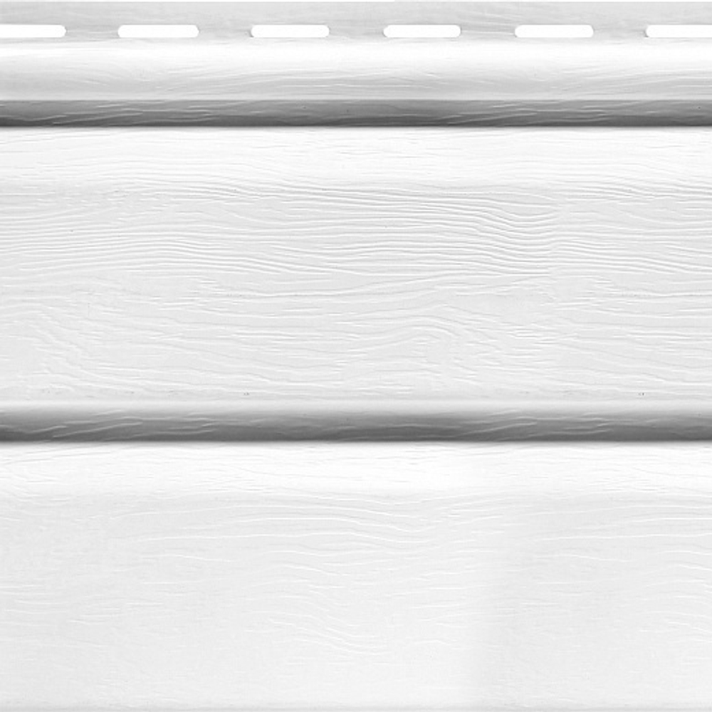 Сайдинг панель белый коллекция Standart Classic Color 3660х205мм FineBer