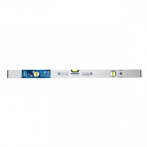 Уровень алюминиевый, 800 мм, фрезерованный, 3 глазка, магнитный Gross