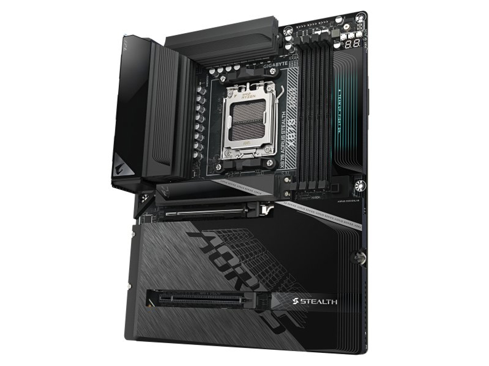 Материнская плата Gigabyte X870 Aorus Stealth, Socket AM5, AMD X870, ATX, RTL