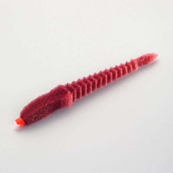 Приманка поролоновая 3D Ex WORM Br 12см под офсетный крючок № 1/0, 2/0, 3/0