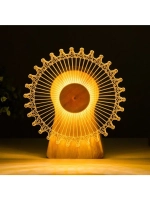 Светильник сенсорный «Колесо» LED крутится 6 Вт USB 15×4×16
