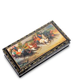 Народные промыслы ШК-11/ 5-L Шкатулка-купюрница в технике декупаж (8х17х4)