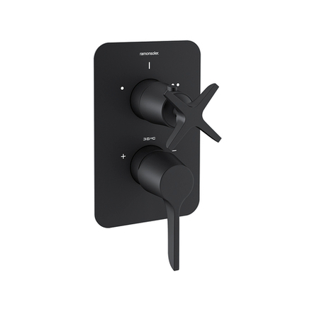 Встраиваемый смеситель для душа на 3 выхода ADAGIO 911513SNM черный