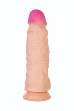 Телесный фаллоимитатор-гигант Kratos - 30 см. (Цвет: телесный)